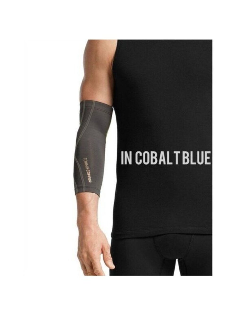 NWT Tommie Copper Performance Elbow Sleeve XL Unisex Cobalt Blue Compression